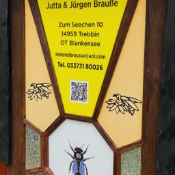 Blankensee Imker Brauße Schild