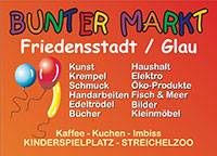 Bunter Markt Friedensstadt Glau
